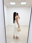 VESTIDO LARGO PERFORADO BLANCO VESTIDO LARGO PERFORADO BLANCO