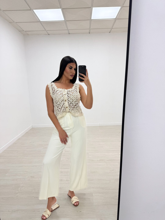 TOP CROCHET BOTONES TOP CROCHET BOTONES