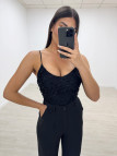 TOP FLOR VOLUMEN NEGRO