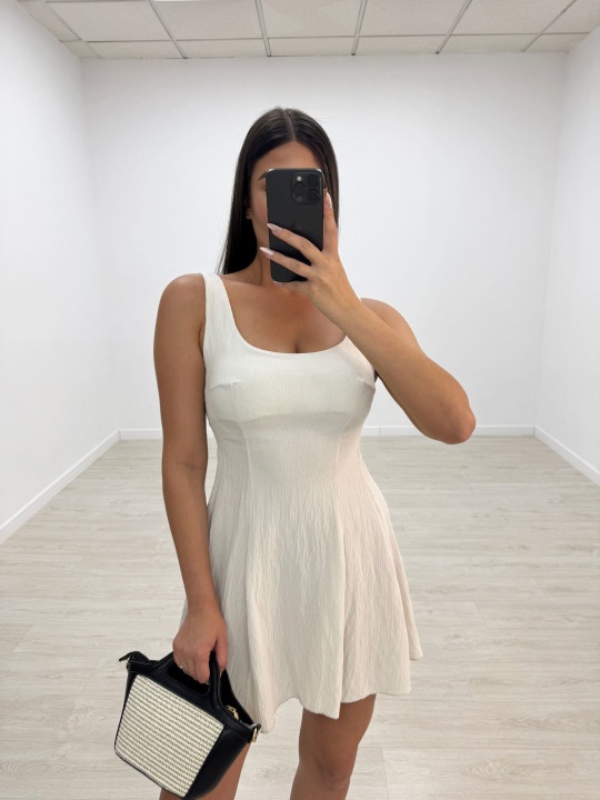 VESTIDO BAMBULA BEIGE VESTIDO BAMBULA BEIGE
