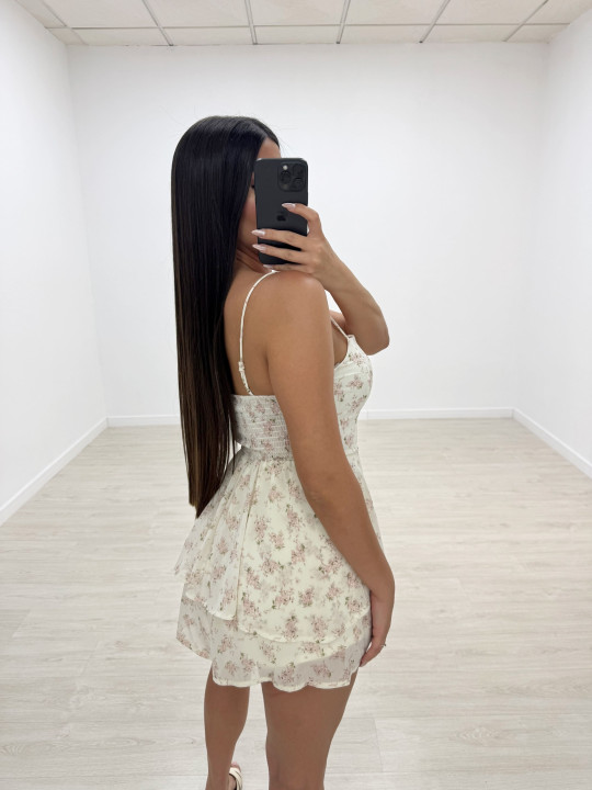 VESTIDO/MONO FLORAL ROSA