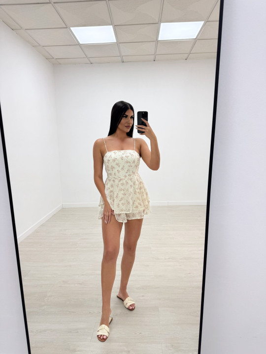 VESTIDO/MONO FLORAL ROSA