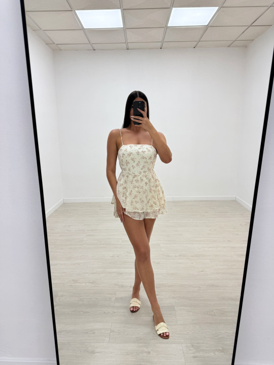 VESTIDO/MONO FLORAL ROSA