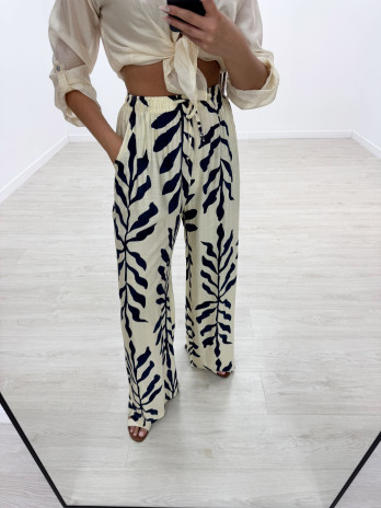 copy of PANTALÓN FLUIDO HOJAS MARINO