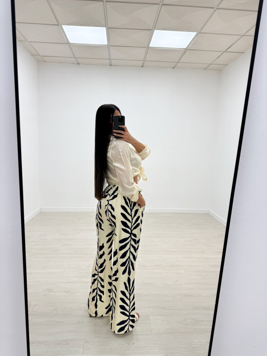 copy of PANTALÓN FLUIDO HOJAS MARINO