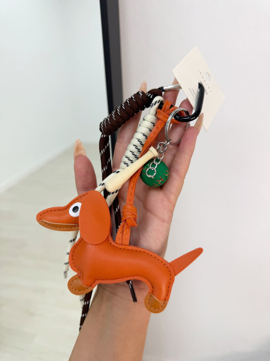 copy of LLAVERO DOG NARANJA (100% PIEL)