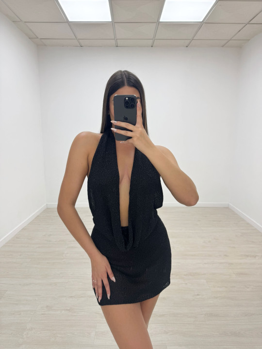 VESTIDO SAMIA NEGRO VESTIDO SAMIA NEGRO