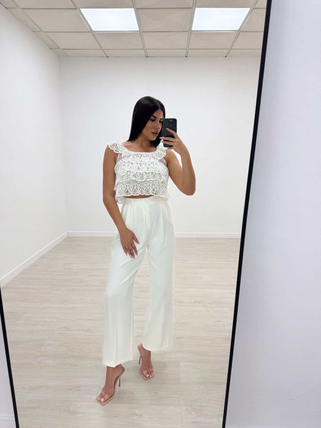TOP CROCHET EXCLUSIVO BLANCO