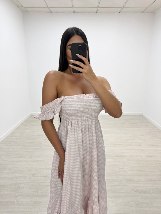VESTIDO VICHY ROSA PALO VESTIDO VICHY ROSA PALO