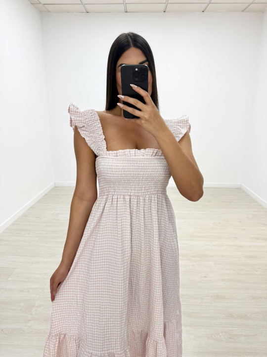 VESTIDO VICHY ROSA PALO VESTIDO VICHY ROSA PALO