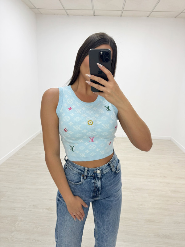 TOP LV PUNTO CELESTE