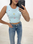 TOP LV PUNTO CELESTE