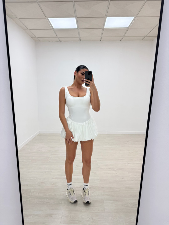 VESTIDO DEPORTIVO BLANCO
