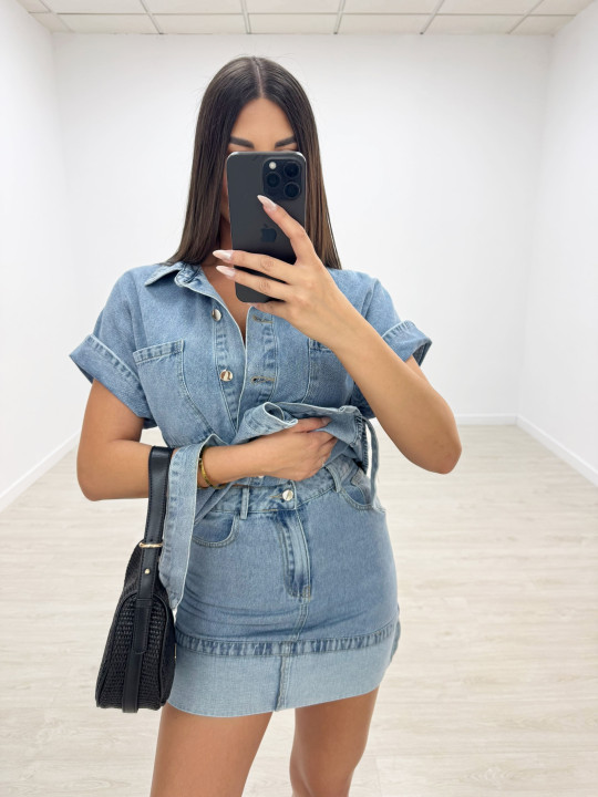 CONJUNTO EXCLUSIVO DENIM CLARO -01 CONJUNTO EXCLUSIVO DENIM CLARO -01