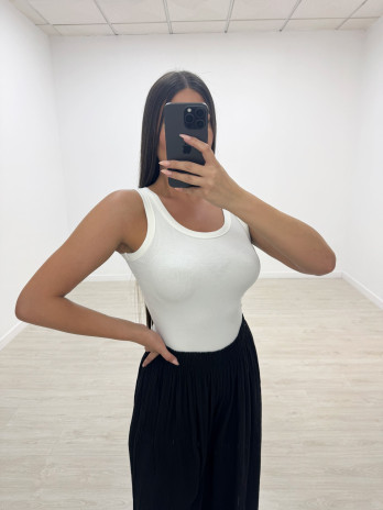 TOP BÁSICO CANALÉ BLANCO