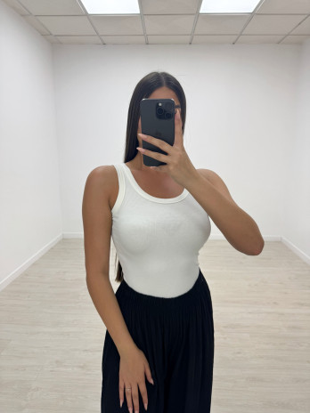 TOP BÁSICO CANALÉ BLANCO