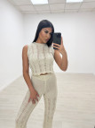 CONJUNTO HILO PLAYA BEIGE CONJUNTO HILO PLAYA BEIGE