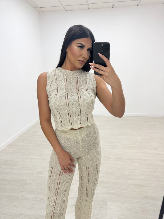 CONJUNTO HILO PLAYA BEIGE CONJUNTO HILO PLAYA BEIGE