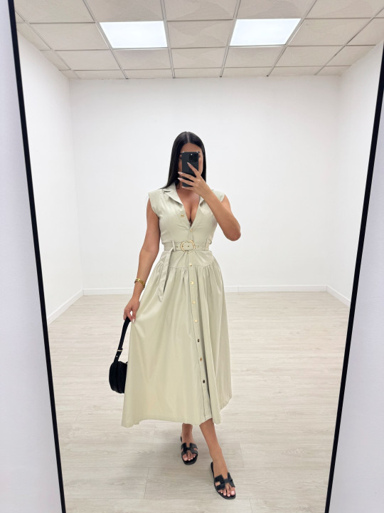 VESTIDO OSERT BEIGE VESTIDO OSERT BEIGE