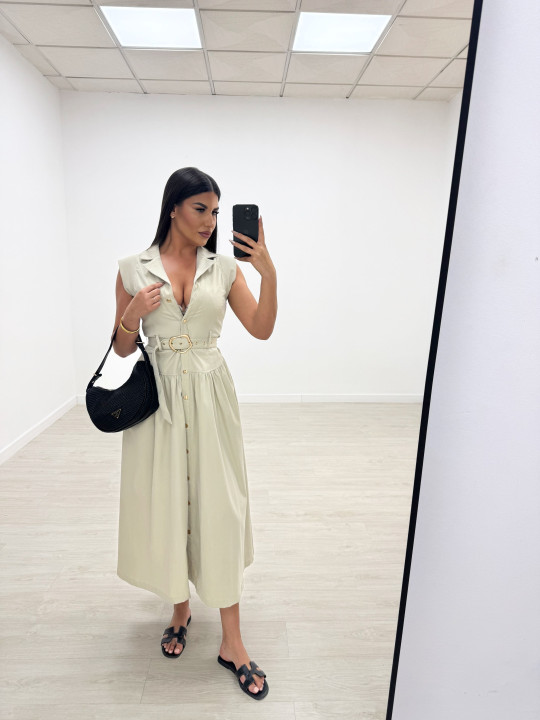 VESTIDO OSERT BEIGE VESTIDO OSERT BEIGE