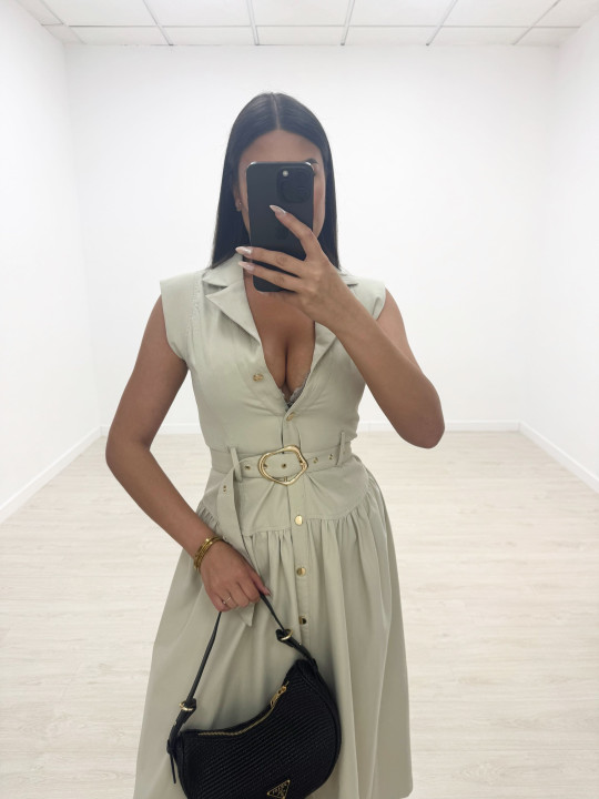 VESTIDO OSERT BEIGE VESTIDO OSERT BEIGE