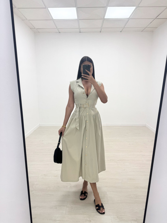 VESTIDO OSERT BEIGE VESTIDO OSERT BEIGE