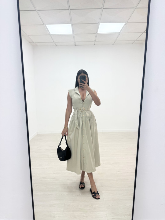 VESTIDO OSERT BEIGE VESTIDO OSERT BEIGE