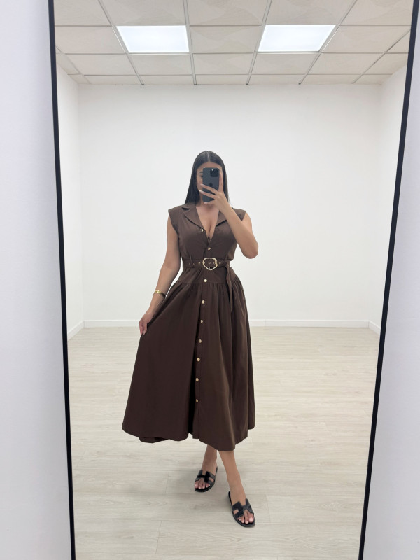 VESTIDO OSERT MARRÓN