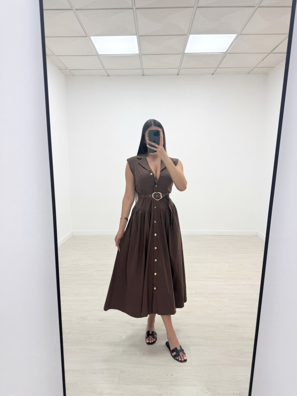 VESTIDO OSERT MARRÓN