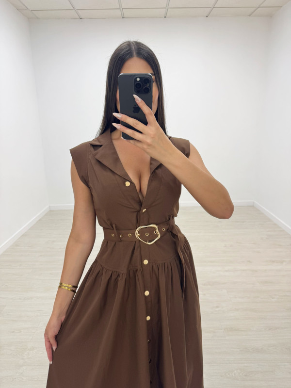 VESTIDO OSERT MARRÓN