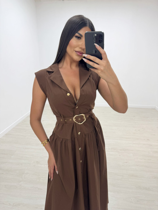 VESTIDO OSERT MARRÓN VESTIDO OSERT MARRÓN