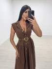 VESTIDO OSERT MARRÓN VESTIDO OSERT MARRÓN