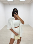 CONJUNTO OVER LINO BLANCO