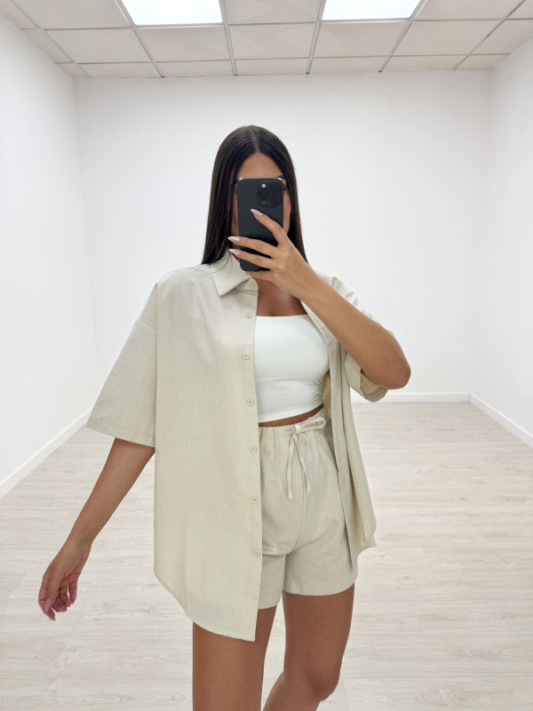 copy of CONJUNTO OVER LINO BEIGE