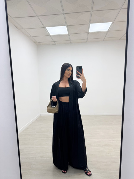 copy of CONJUNTO KAFTAN NEGRO BORDADO