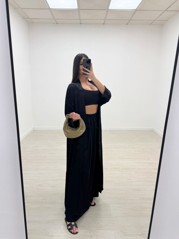 copy of CONJUNTO KAFTAN NEGRO BORDADO