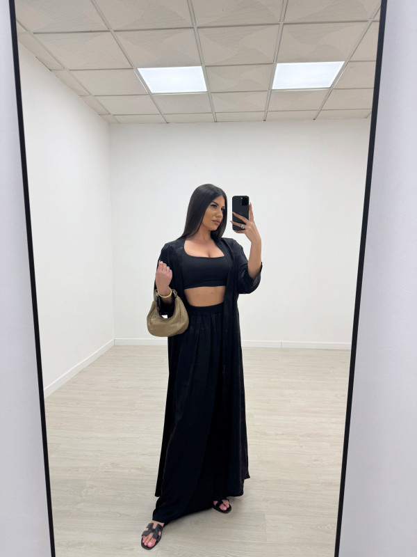 copy of CONJUNTO KAFTAN NEGRO BORDADO