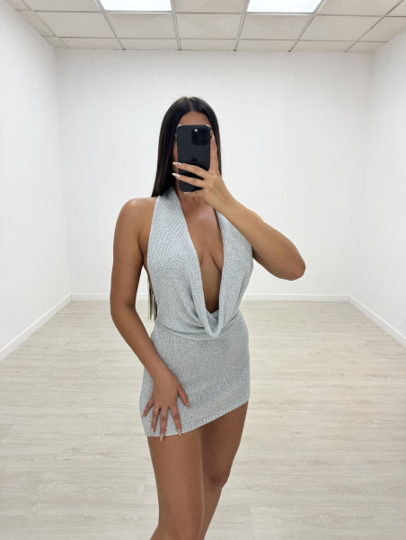 VESTIDO SAMIA PLATA