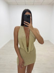 VESTIDO SAMIA DORADO VESTIDO SAMIA DORADO