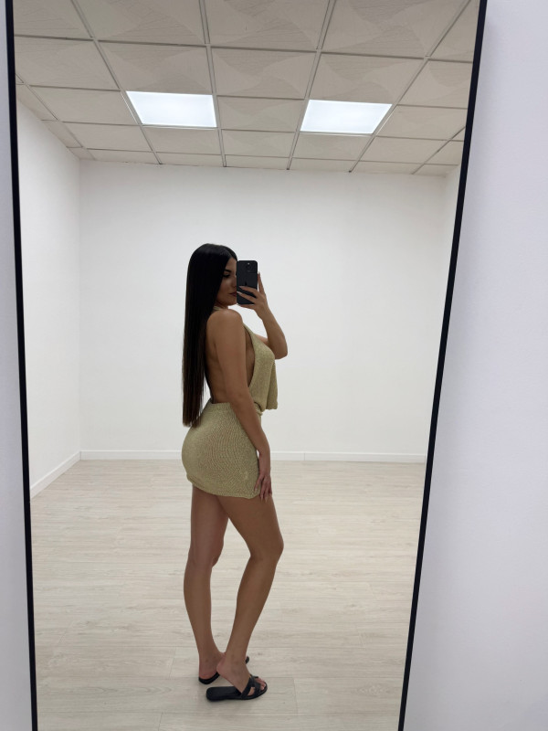 VESTIDO SAMIA DORADO