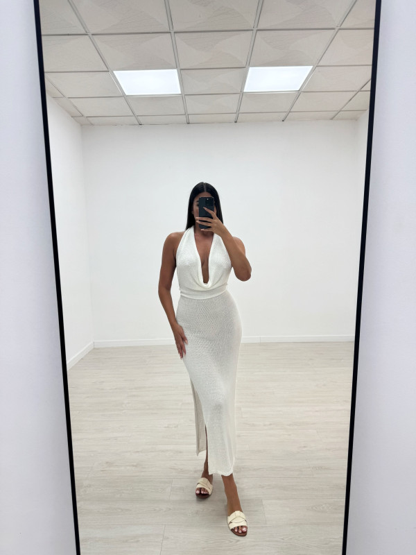 VESTIDO SAMIA LARGO BLANCO