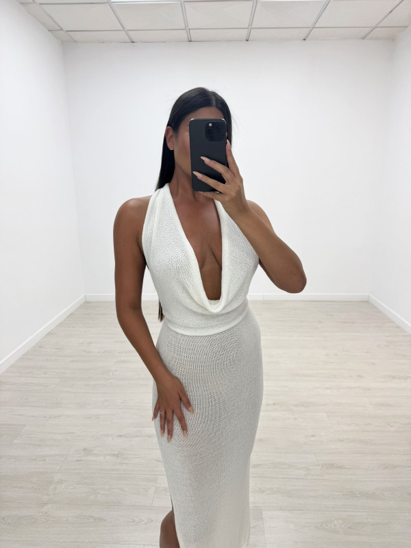 VESTIDO SAMIA LARGO BLANCO
