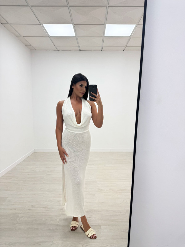 VESTIDO SAMIA LARGO BLANCO