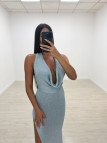 VESTIDO SAMIA LARGO AZUL VESTIDO SAMIA LARGO AZUL