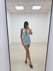VESTIDO SAMIA AZUL VESTIDO SAMIA AZUL