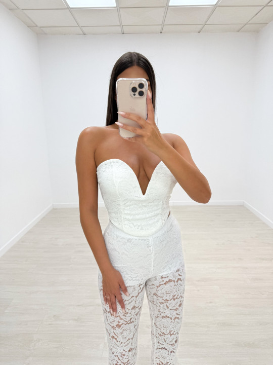 CONJUNTO ENCAJE BLANCO CONJUNTO ENCAJE BLANCO