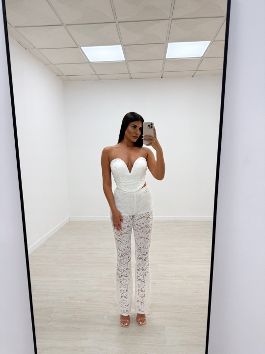 CONJUNTO ENCAJE BLANCO CONJUNTO ENCAJE BLANCO
