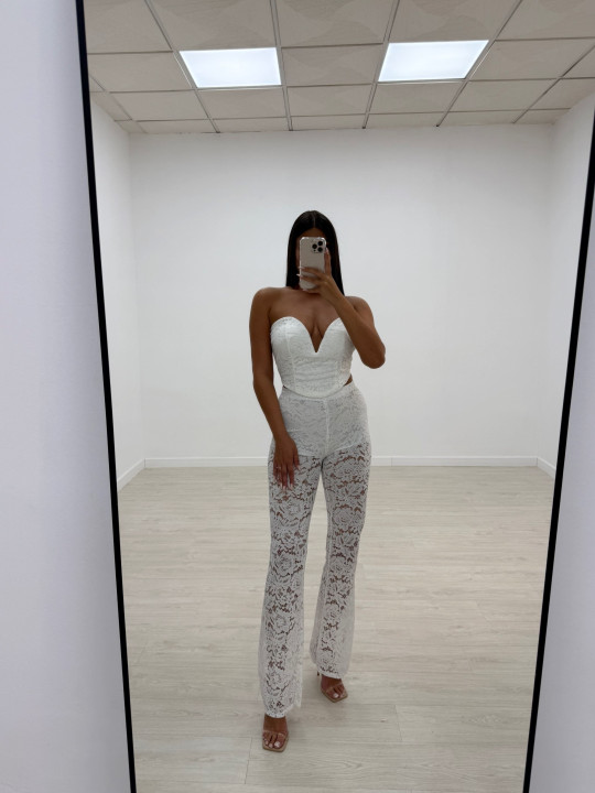 CONJUNTO ENCAJE BLANCO CONJUNTO ENCAJE BLANCO