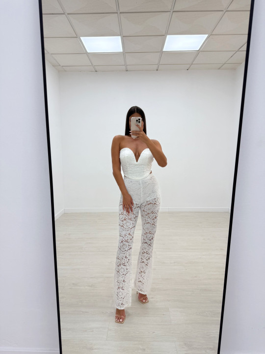 CONJUNTO ENCAJE BLANCO CONJUNTO ENCAJE BLANCO