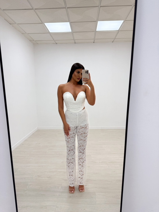 CONJUNTO ENCAJE BLANCO CONJUNTO ENCAJE BLANCO